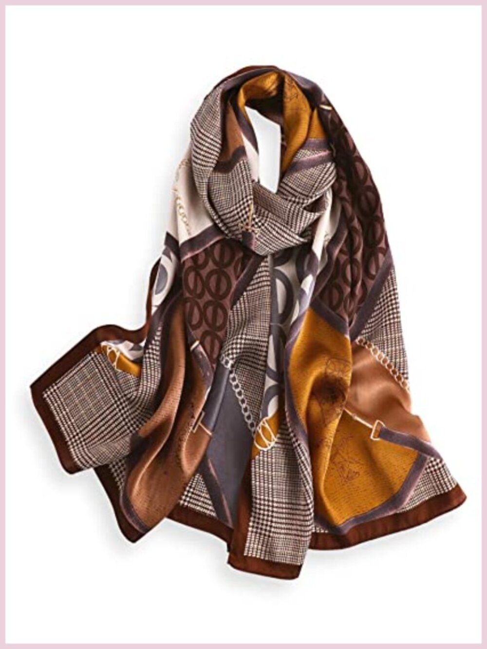 100% Mulberry Silk Long Scarf Wrap 68x21 Oblong Women's Fashion Gift